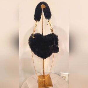 Heart ❤️ Fluffy Crossbody/Shoulder Bag-NIP